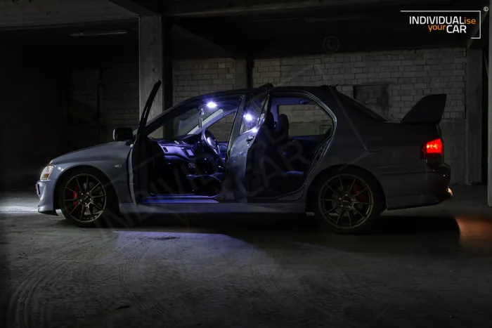 LED Innenraumbeleuchtung SET für Mitsubishi Lacner Evo VIII 8 - Cool-White